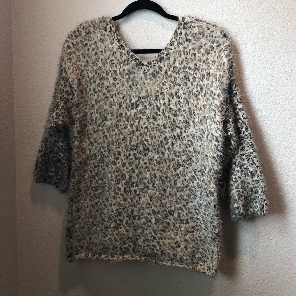 Sweater Leopard Blouse
